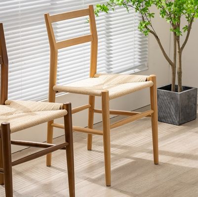 Устойчивый деревянный столовый стул с тканой шнуровой подушкой идеальное дополнение к вашему рабочему столу и кафе для отдыха