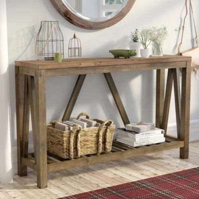 Почтовая упаковка Современный дизайн Чистое дерево Верево Стол Простая полка прямоугольный стол