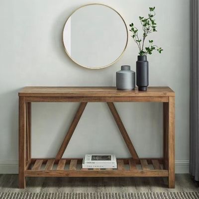 Почтовая упаковка Современный дизайн Чистое дерево Верево Стол Простая полка прямоугольный стол