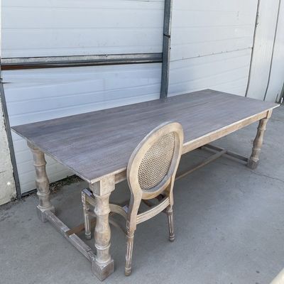 Нитролакированная отделка Американские цветовые столы Rectamgle твердое дерево Укладный обеденный стол для современного простого дизайна