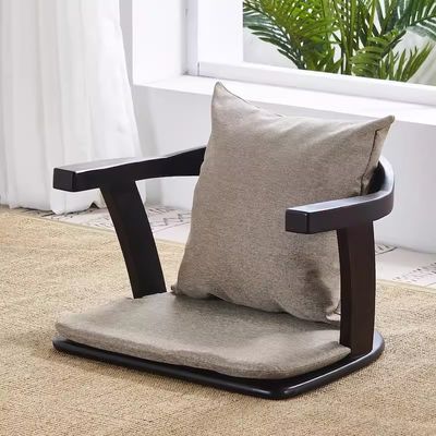 Мебель для гостиной из массивного дерева Японский стул татами с спинной опорой и без спинной опоры