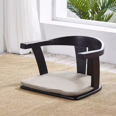 Мебель для гостиной из массивного дерева Японский стул татами с спинной опорой и без спинной опоры