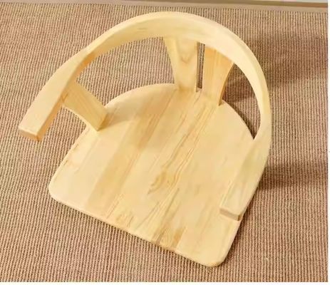 Мебель для гостиной из массивного дерева Японский стул татами с спинной опорой и без спинной опоры