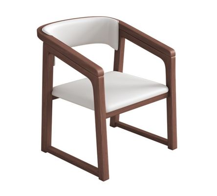 На заказ Цвет твердое дерево PU кожа деревянный стул W56*D51*H71CM Стул для столовой Северный дизайн современный деревянный стул