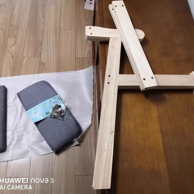 Современные стулья из твердого дерева из PU кожи для ресторанов