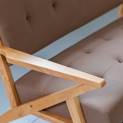 Массивный деревянный стол из деревянной ткани W60*D73*H76CM - идеальное решение для современной гостиной и отеля
