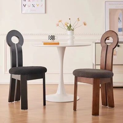 Мебель для гостиниц и ресторанов Удобный столовый стул из твердого дерева с тканевой подушкой W40*D47*H90CM