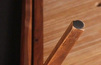 Офисное здание Стол в столовой с тканым шнуром и лакированной отделкой в винтажном деревянном дизайне