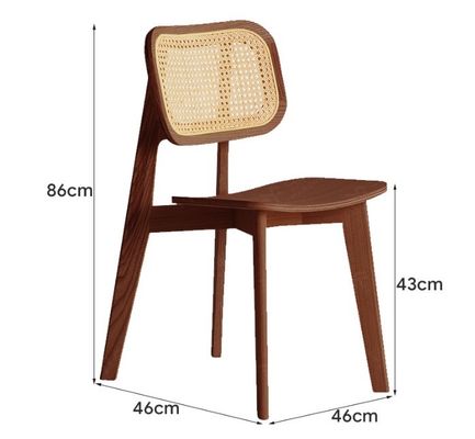 Стол из твердого дерева с складной ратанной конструкцией Классическое дополнение к вашему ресторану