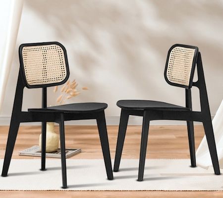 Стол из твердого дерева с складной ратанной конструкцией Классическое дополнение к вашему ресторану