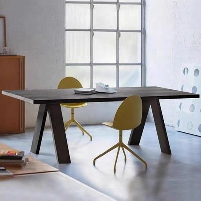 Оптовая продажа Простой деревянный обеденный стол для ресторана Домашние индивидуальные многоразмерные прямоугольные столы