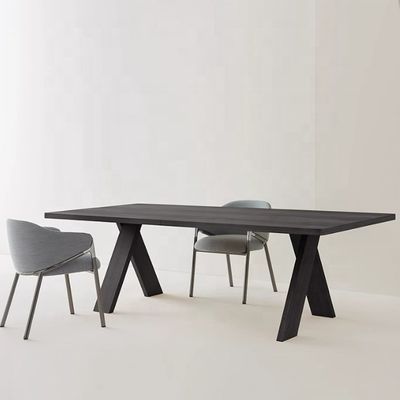 Оптовая продажа Простой деревянный обеденный стол для ресторана Домашние индивидуальные многоразмерные прямоугольные столы