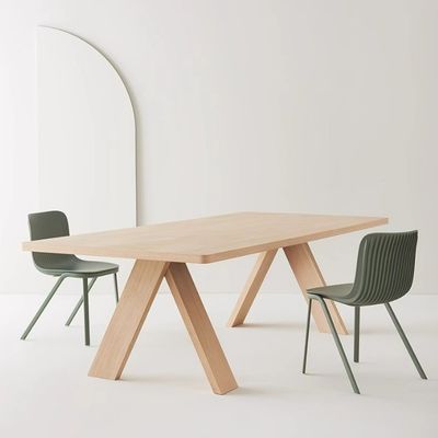 Оптовая продажа Простой деревянный обеденный стол для ресторана Домашние индивидуальные многоразмерные прямоугольные столы