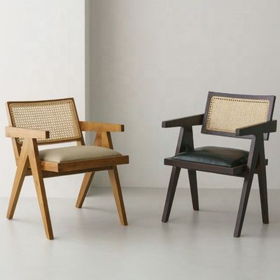 Конкретный дизайн столового стула Мебель для дома Раттанный стул с почтовой упаковкой и мягким деревом