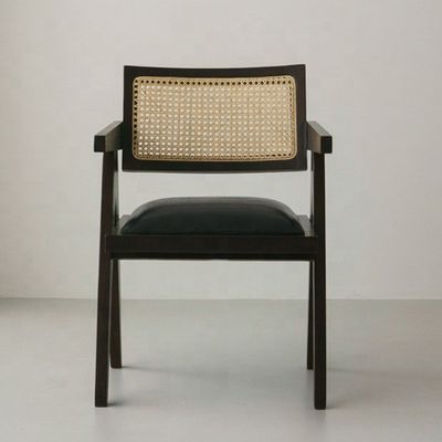 Конкретный дизайн столового стула Мебель для дома Раттанный стул с почтовой упаковкой и мягким деревом