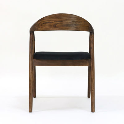 Современная мебель для ресторанов Твердое деревянное столовое кресло с складной функцией и тканевой обивкой W56*D55.5*H73.5CM