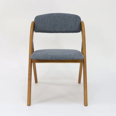 Настраиваемый винтажный деревянный столовый стул с складной конструкцией и тканевым покрытием