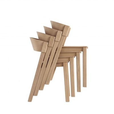 OEM-услуга принята Современная северная столовая Античный изогнутый твердый деревянный стол, подлежащий сборке