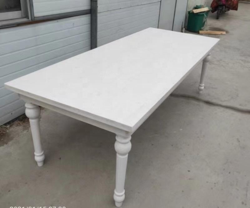 Почтовая упаковка Y твердое дерево Основной материал Свадьба на открытом воздухе Продажа Ужин Ферма Столы Складный стол