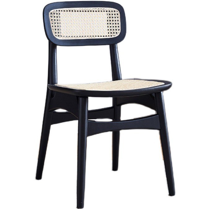 Современный дизайн скандинавский практичный кресло из твердого дерева ратан столик для ресторана