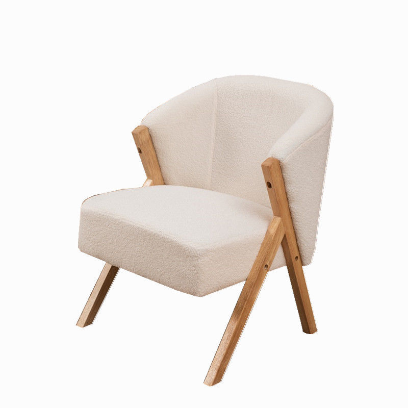 Дизайн гостиной W58*D68*H78CM Nordic Lounge Leisure Wooden Sofa Chair for OEM Service Принято