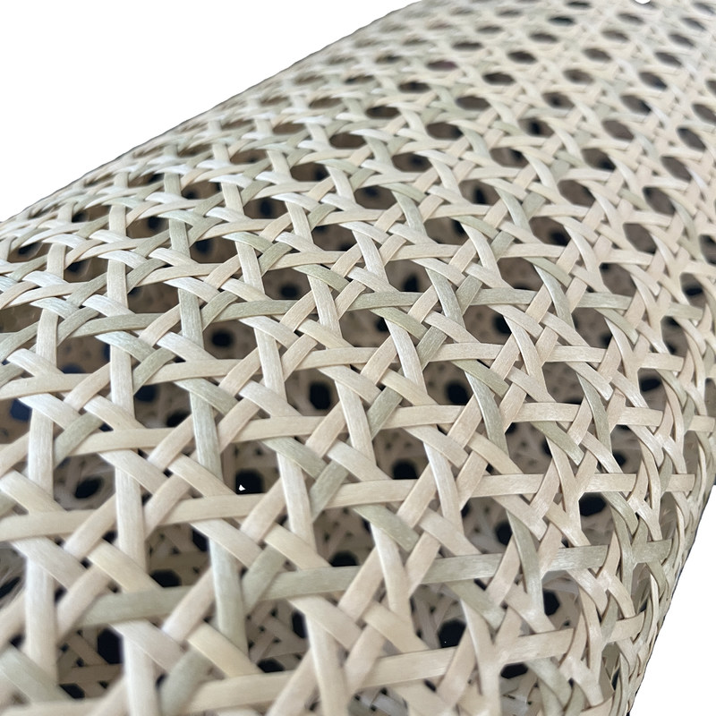 Прочный и универсальный твердый древесина PU кожаная ткань натуральный пластик ратан образец с нитролаком отделки