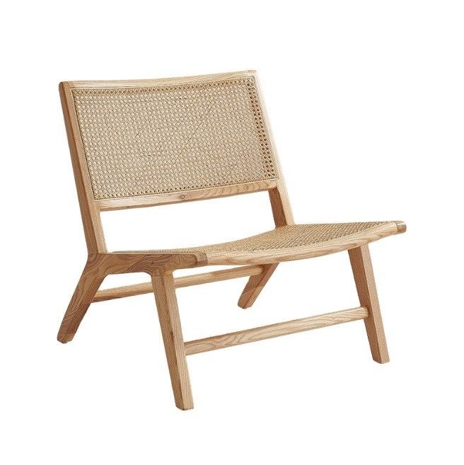 Modern Style Ash Wood Dining Chair and Rattan Lounge Chair W65*D80*H69CM для современного офисного здания