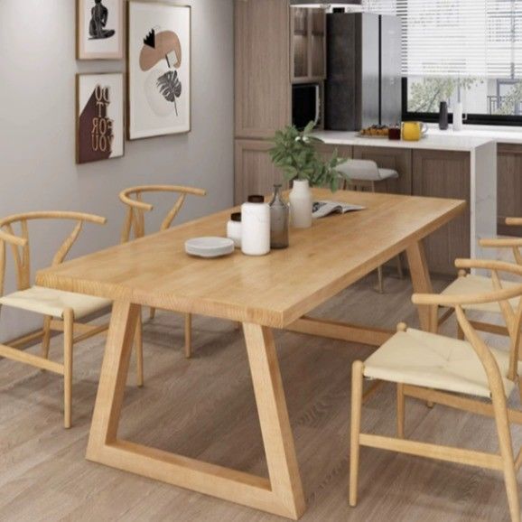 Современная древесная столовая мебель для столовой и кухни L120*W70*H75CM