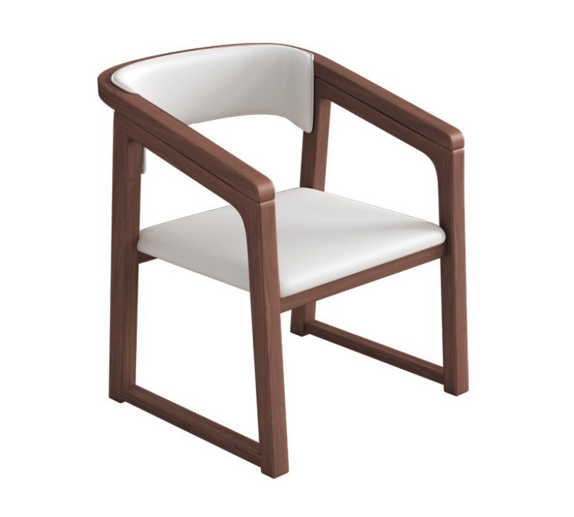 На заказ Цвет твердое дерево PU кожа деревянный стул W56*D51*H71CM Стул для столовой Северный дизайн современный деревянный стул